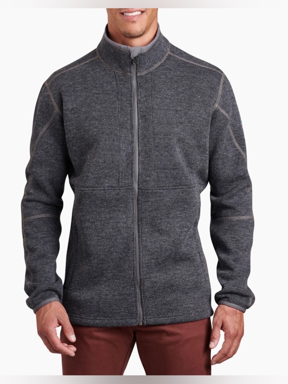 KUHL Thor full zip grey fleece jacket men’s size small women’s size medium